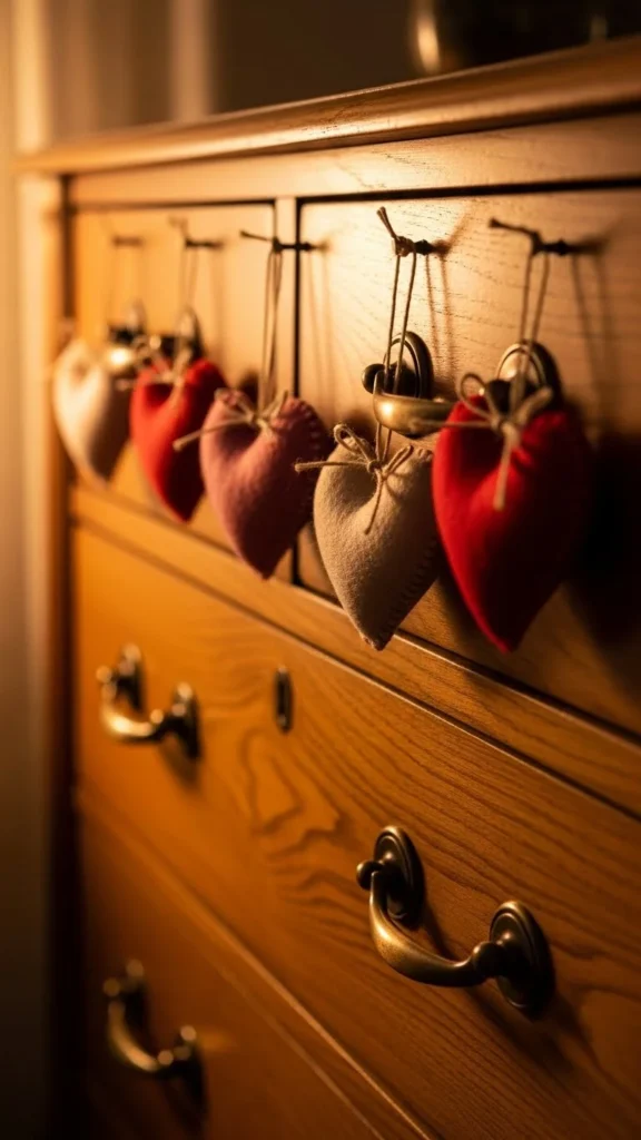 Felt Heart Drawer Pull Accents