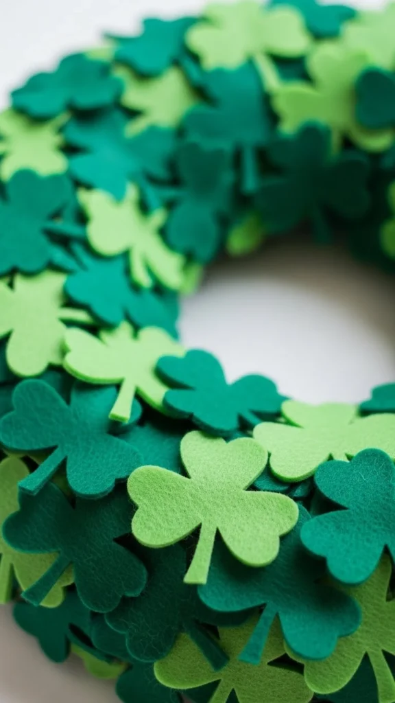 Felt Shamrock Patchwork