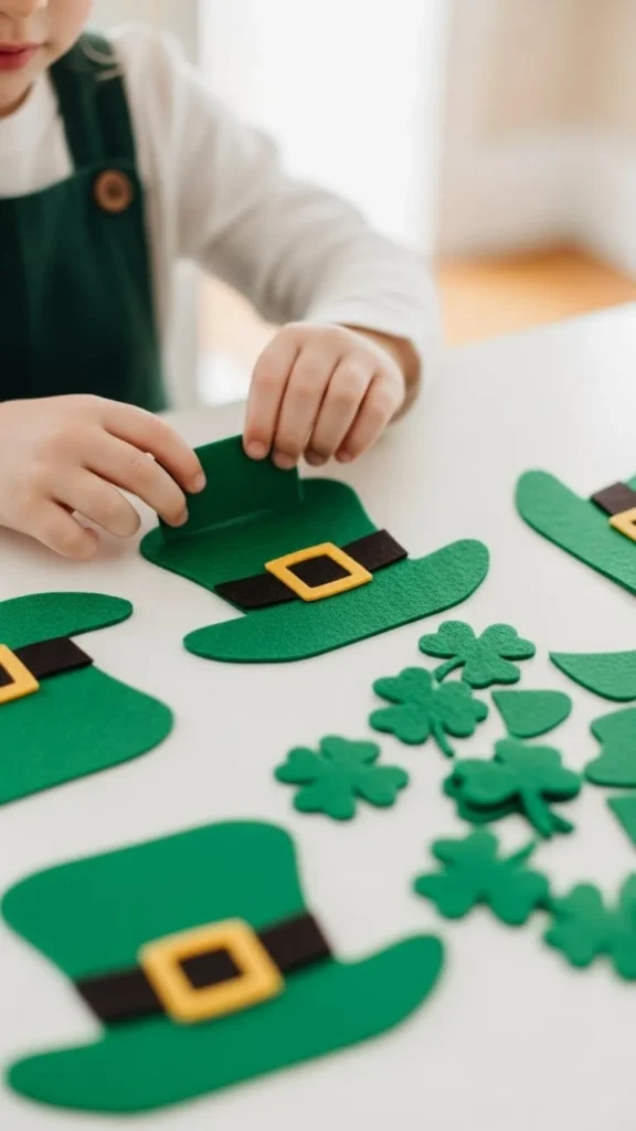 Felt Sticker Leprechaun Hat