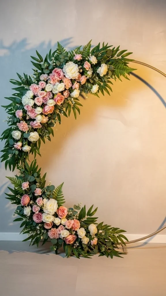 Floral Hoop Backdrop