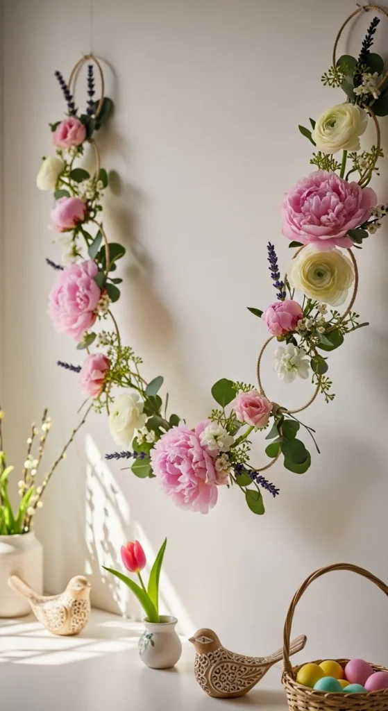 Floral Hoop Garland