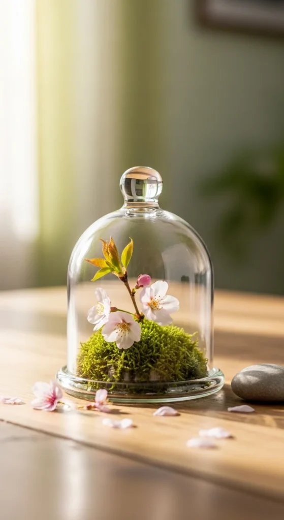 Glass Cloche With Natural Element