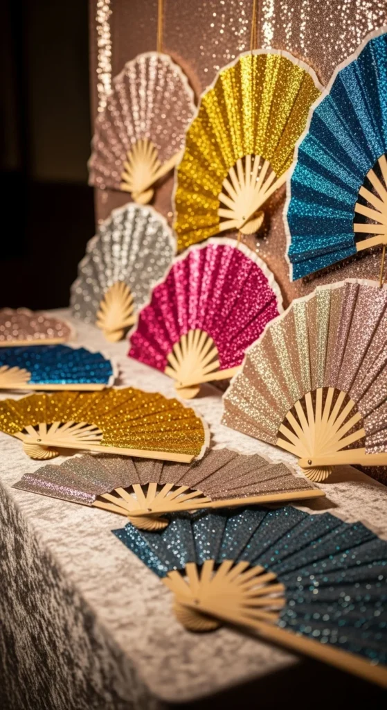 Glitter Hand Fans