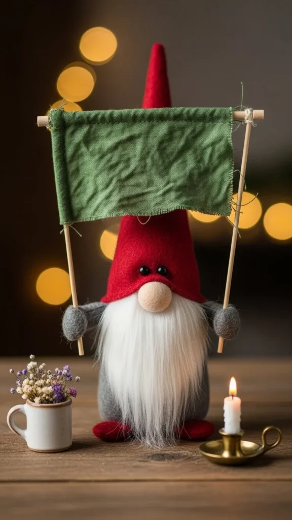 Gnome with Mini Banner