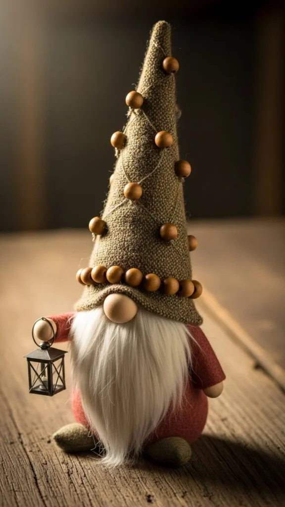 Gnome with Wooden Beads