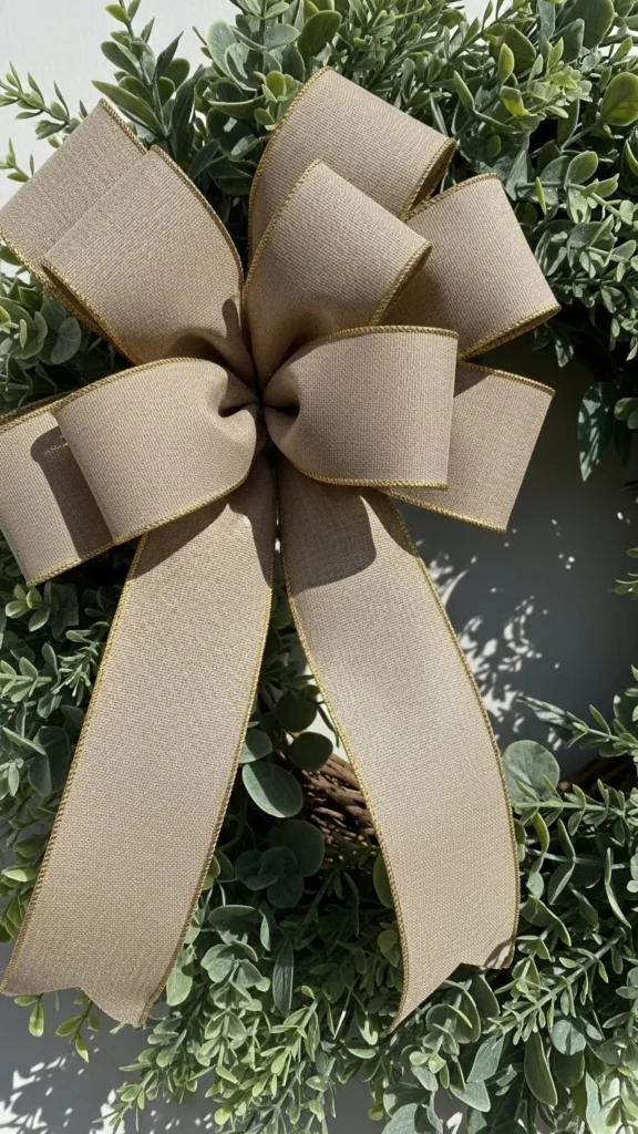 Gold-Edged Grosgrain Bow