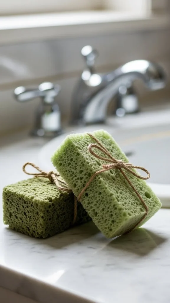 Green Bath Sponges
