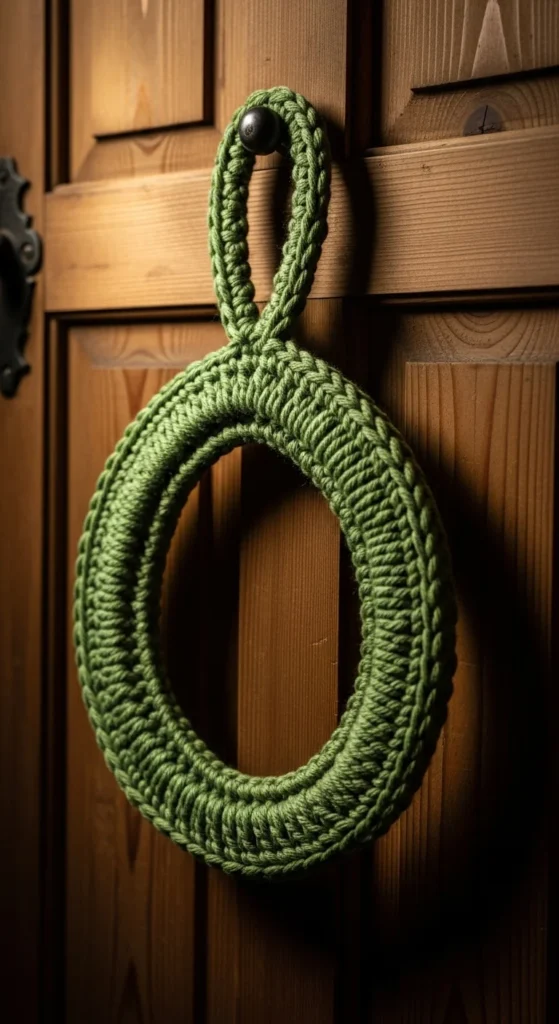 Green Crochet Loop