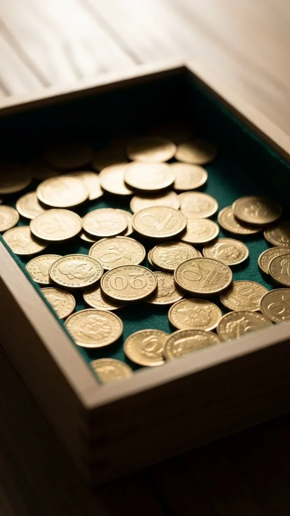 Green Felt Coin Pit Trap