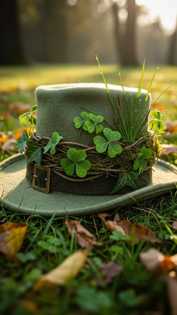 Hat with Nature Collage