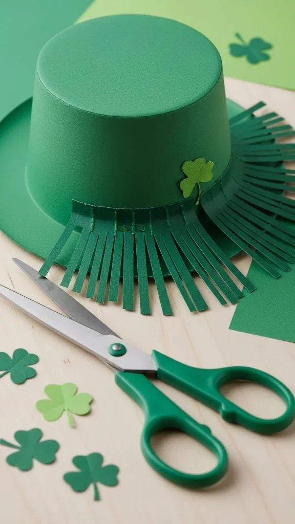 Hat with Paper Fringe