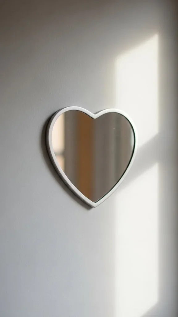 Heart Cutout Mirror