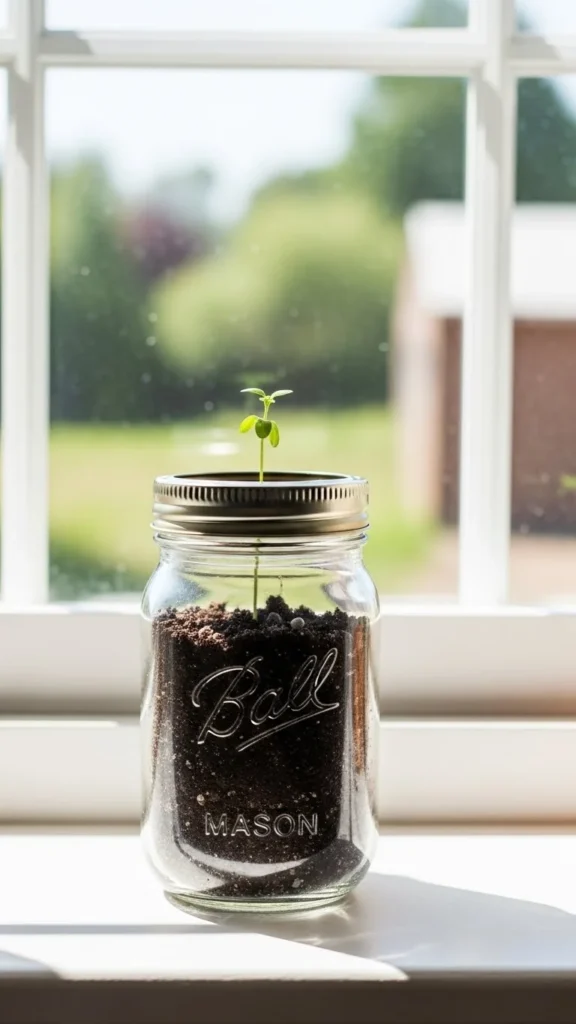 Herb Plant Starter Jar