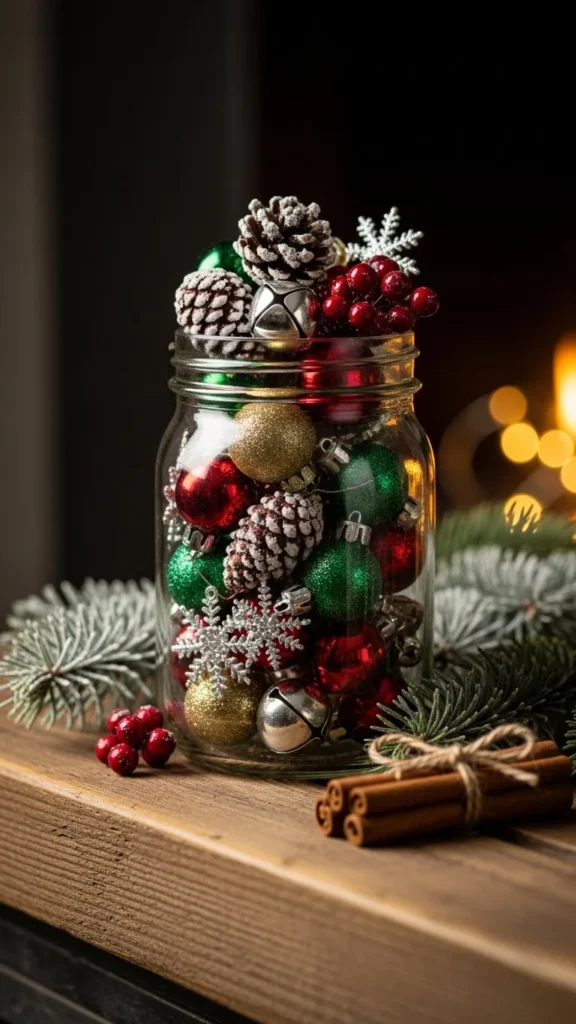Holiday Ornament Storage Jar