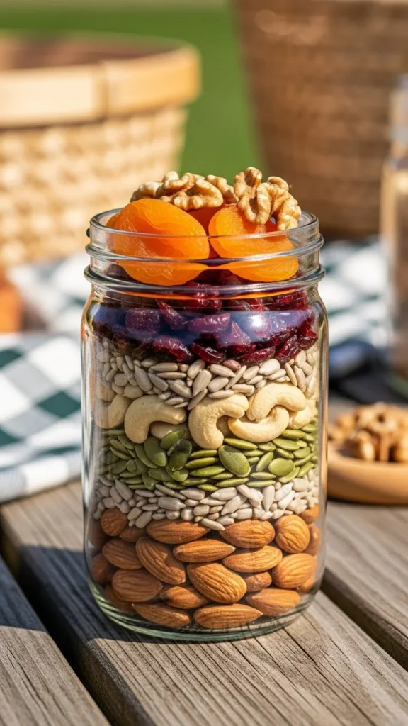 Homemade Trail Mix Jar