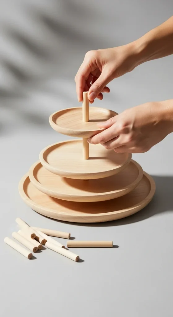 How to Build a Simple Tiered Cupcake Stand