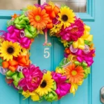 How to Craft Birthday Wreaths for Front Door Decor
