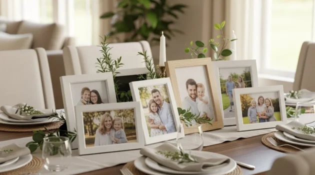 How to Craft Photo Centerpieces That Highlight Memories