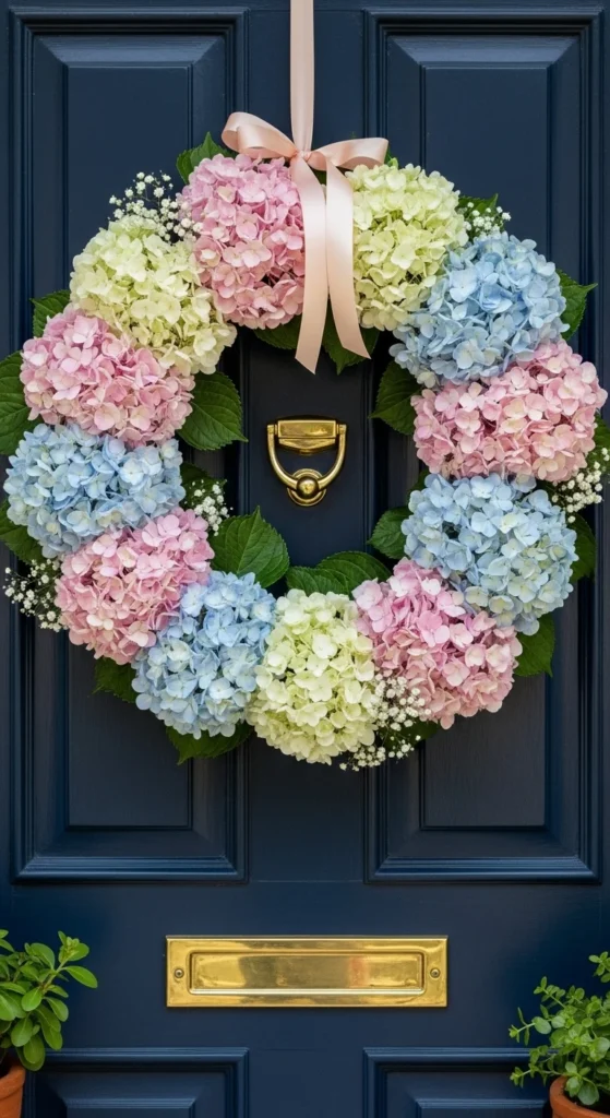 Hydrangea Front Door Wreath