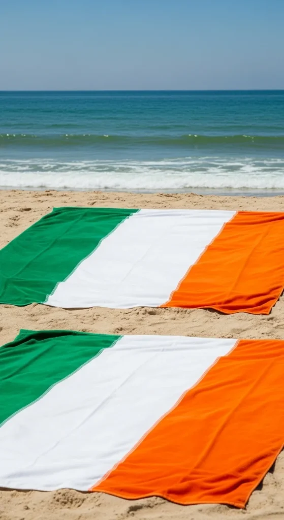 Irish Flag Beach Towels