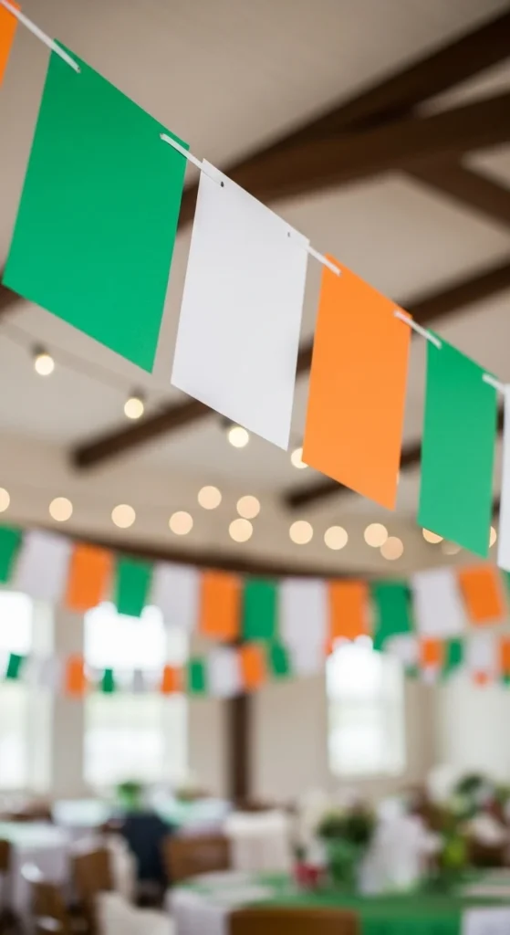 Irish Flag Paper Banner