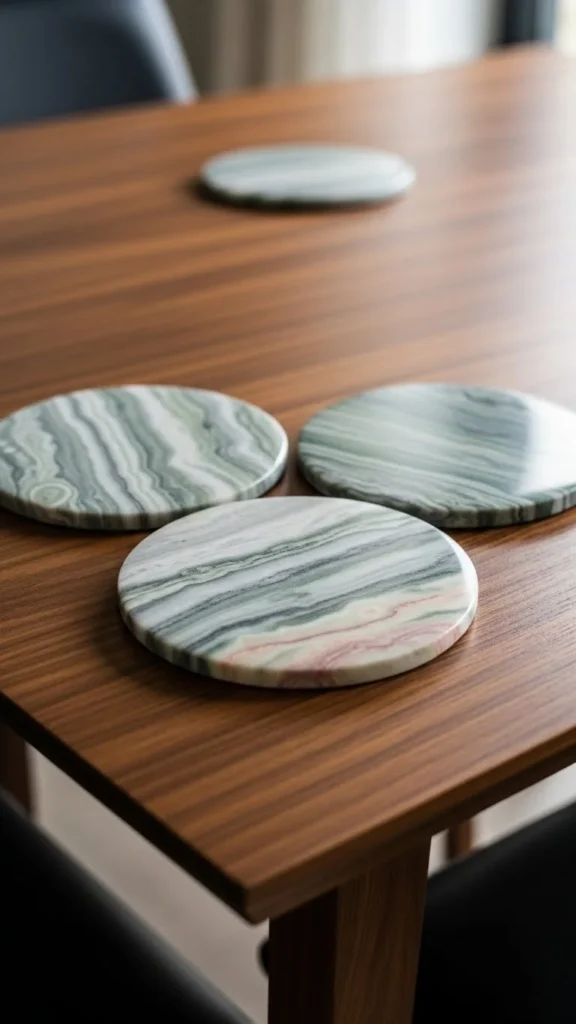 Irish Marble Round Coasters