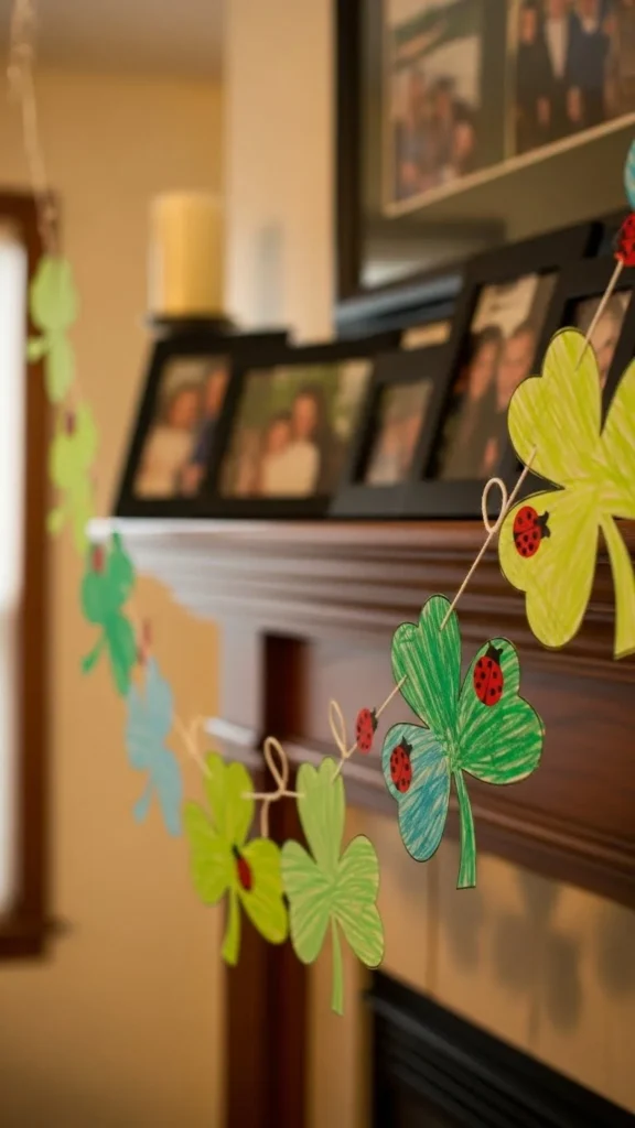Kids’ Art Clover Garland
