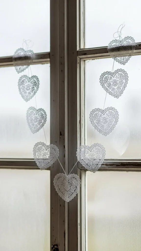 Lace Heart Garland
