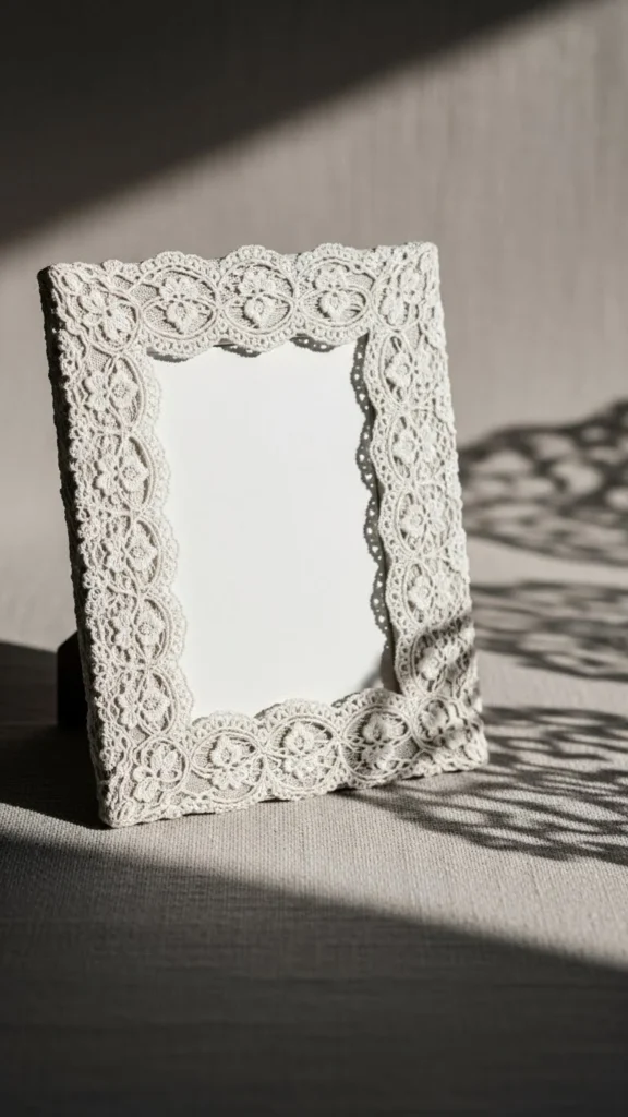 Lace Overlay Keepsake Frame