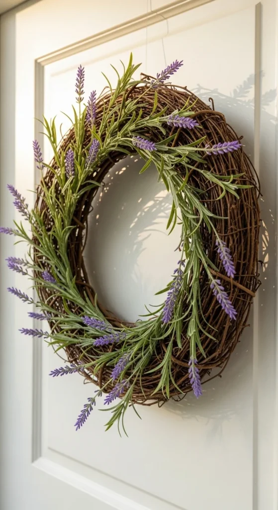 Lavender Twig Wreath
