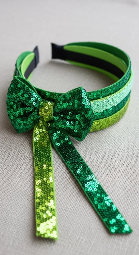 Layered Sequin Ribbon Band