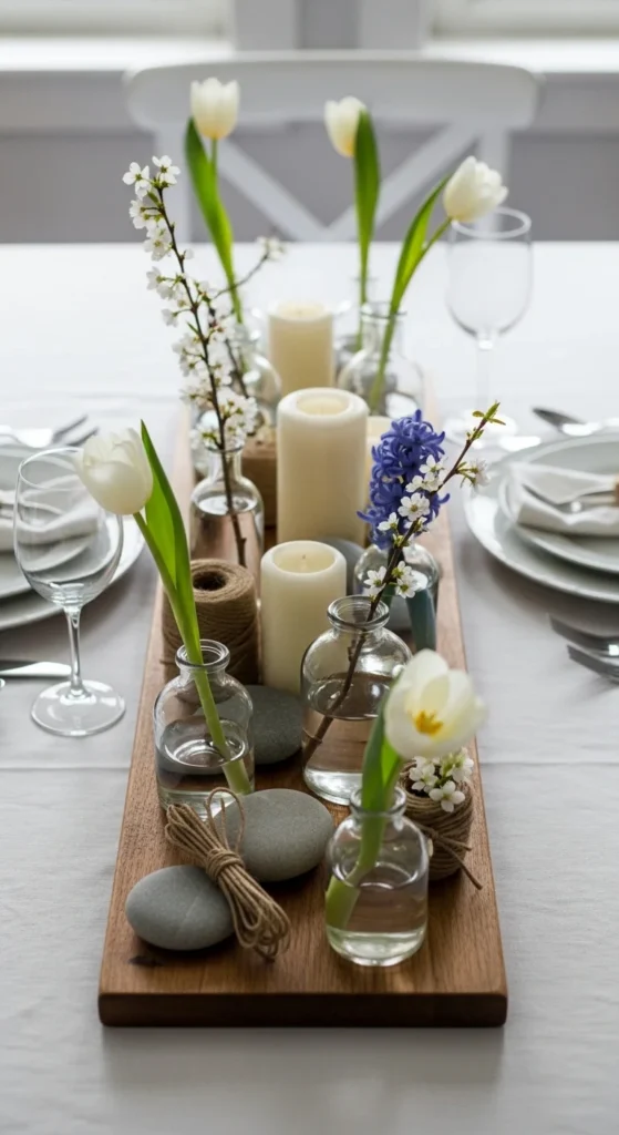 Long Wooden Board With Simple Accents