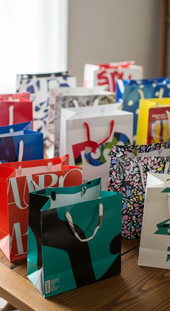 Magazine Page Gift Bags