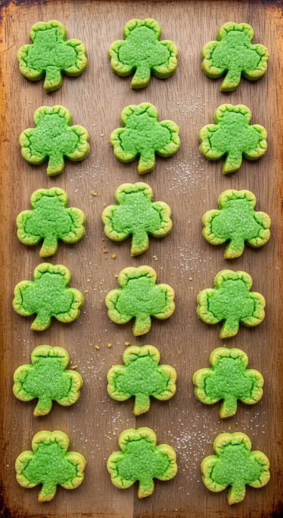 Mini Shamrock Cookies