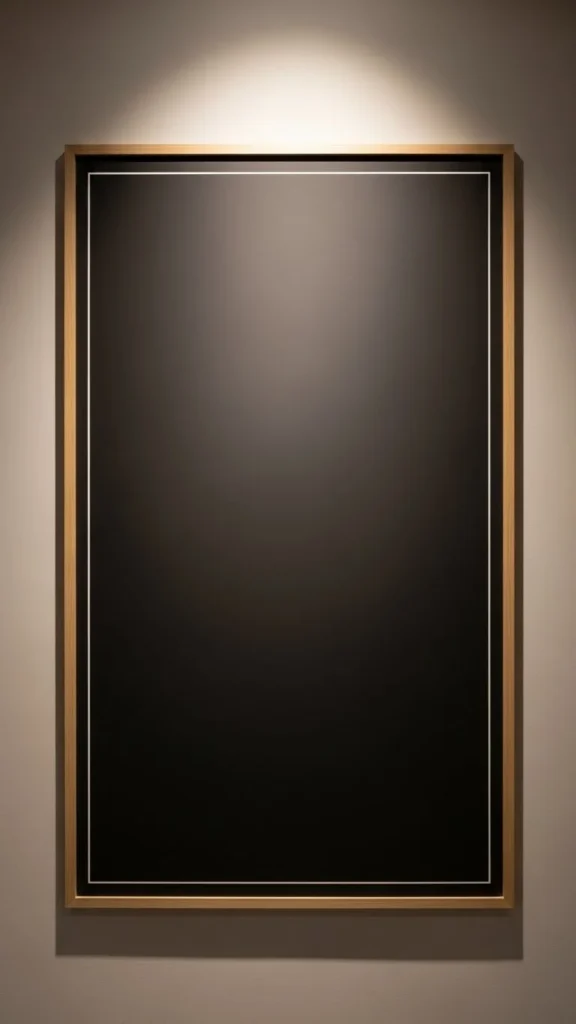 Minimal Line Border Chalkboard
