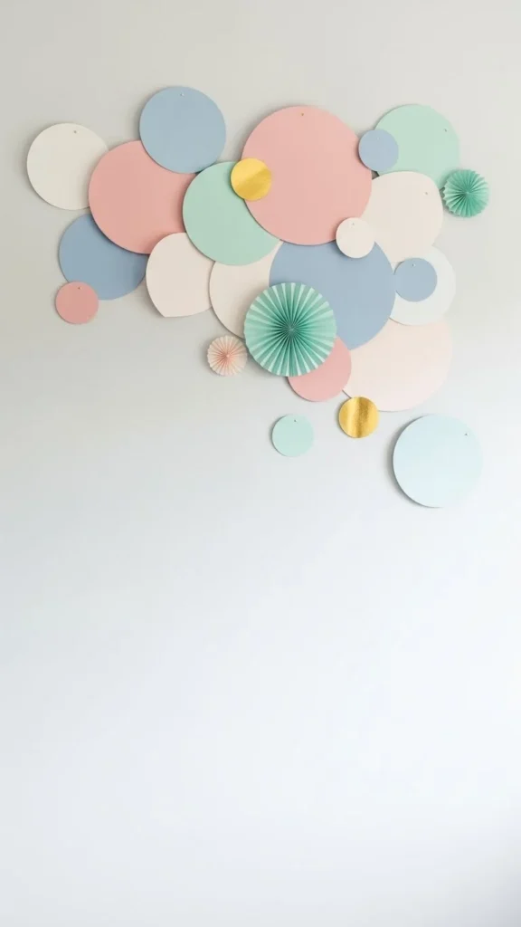 Minimal Paper Circle Wall
