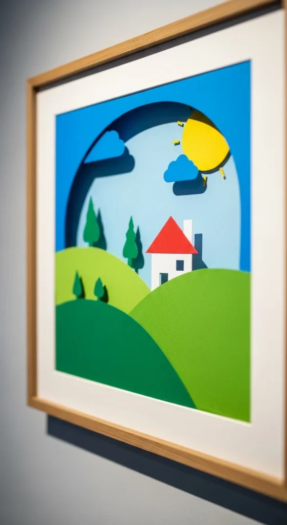 Minimal Paper Cut Art