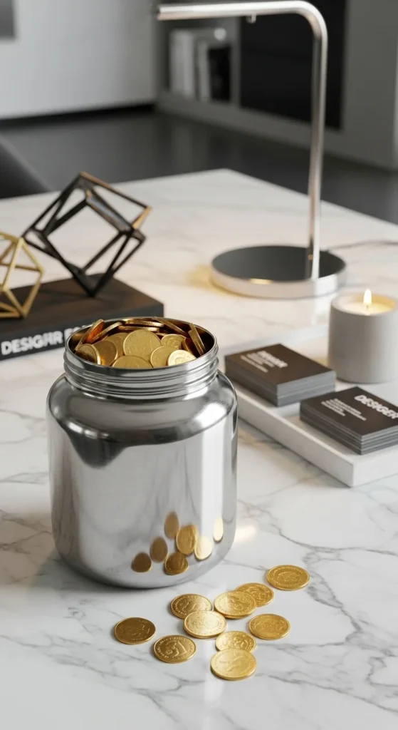 Modern Coin Jar