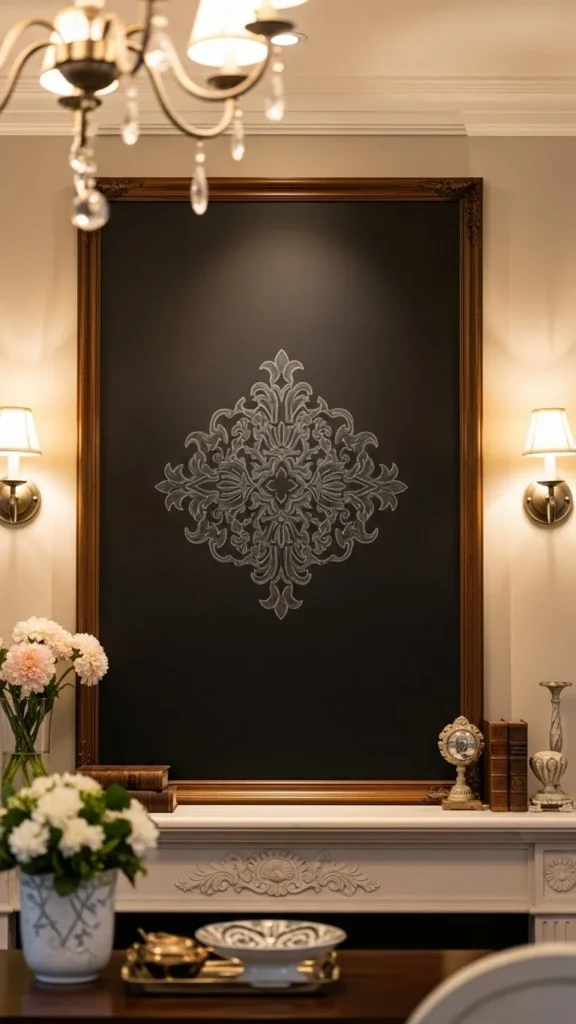 Monogram-Centered Chalkboard