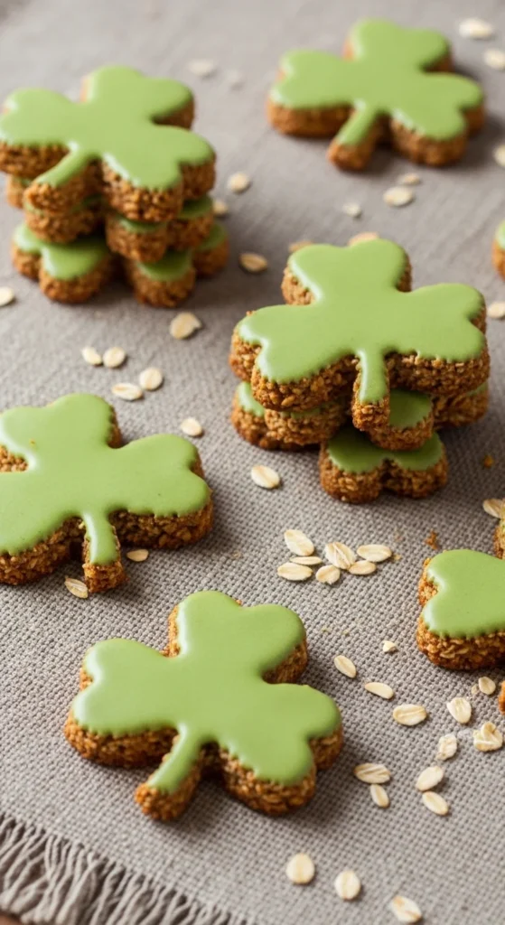 Oat-Based Shamrock Cookies