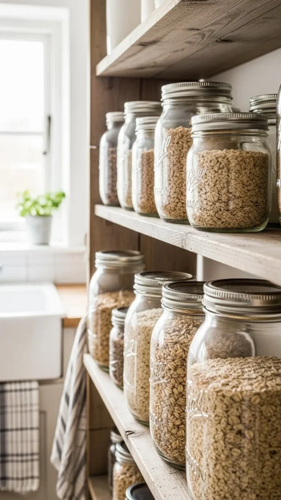 Oat and Grain Storage Jars