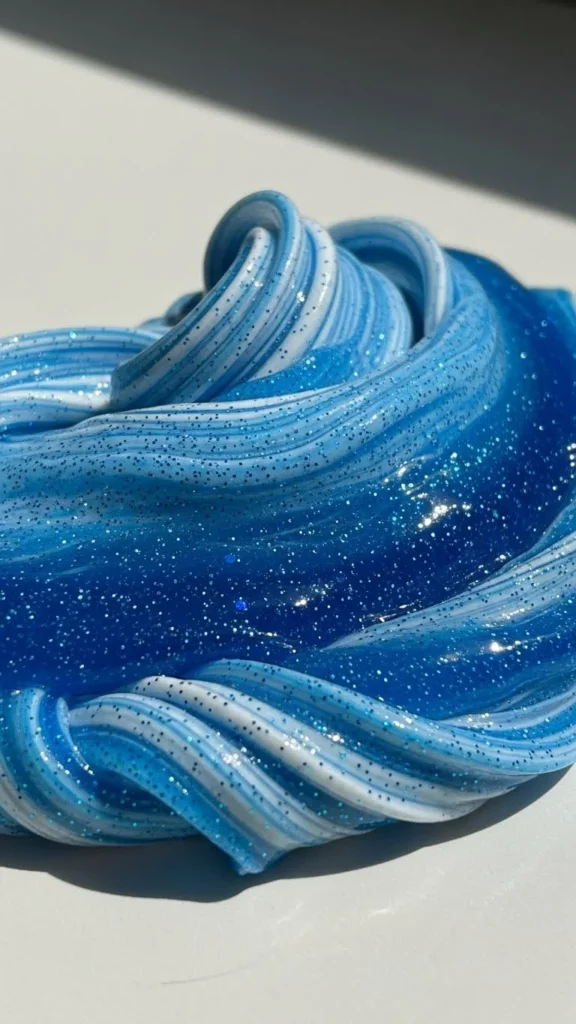 Ocean Wave Glitter Slime