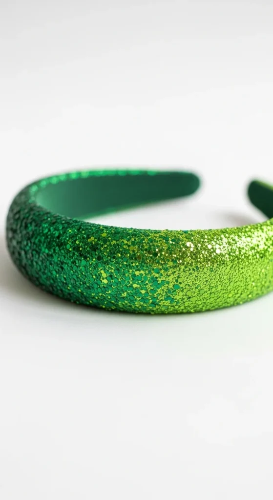 Ombre Green Glitter Headband