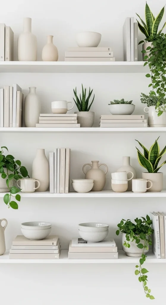 Open Shelf Decluttering Reset