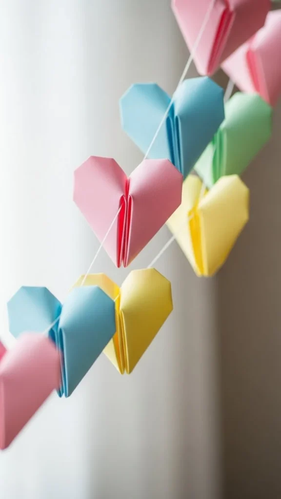 Origami Heart Banner