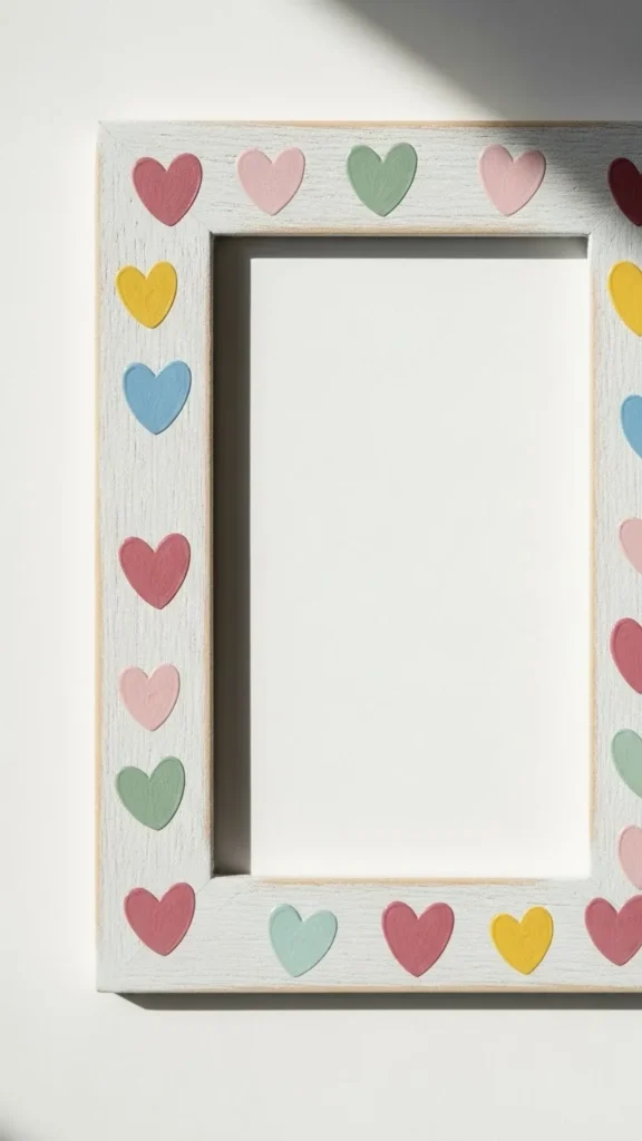 Painted Heart Accent Frame