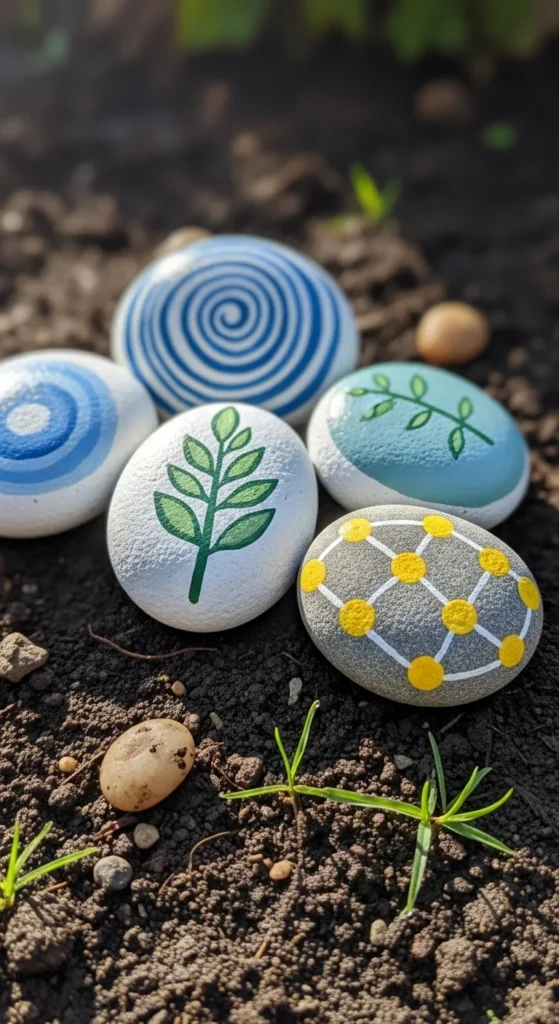 Painted Rock Garden Decor