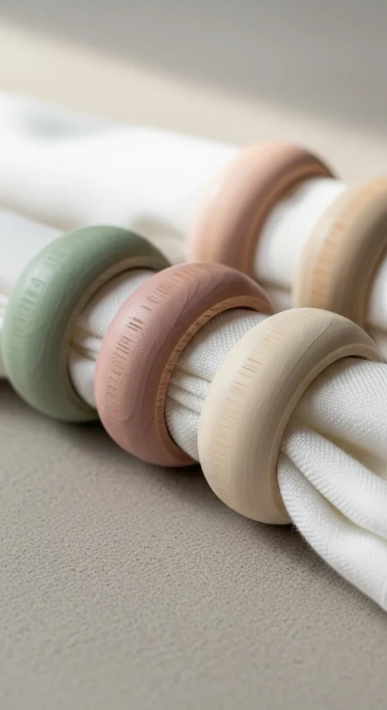 Painted Wooden Rings