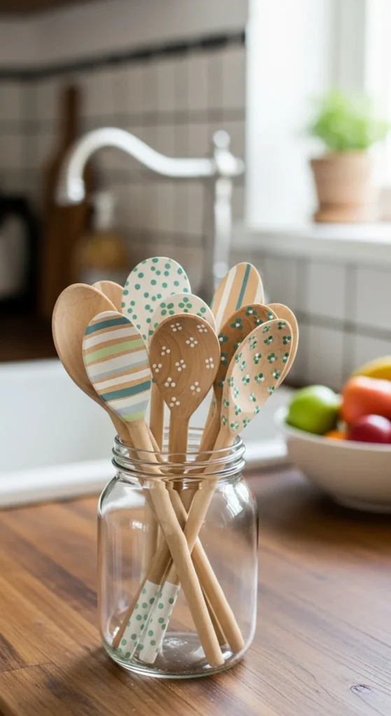 Painted Wooden Spoons