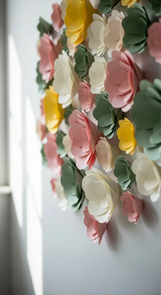Paper Cone Wall Flowers
